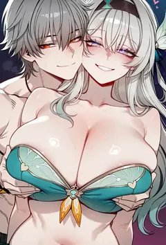 流萤在被开拓者救下以后和三月七被开拓者拉去一起做爱